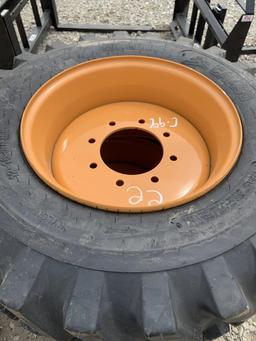 4 new skid steer tires with rims 12X16.5