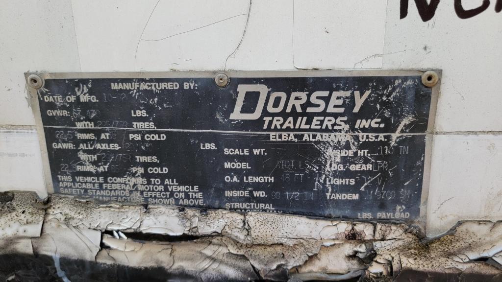 1993 Dorsey Box Trailer