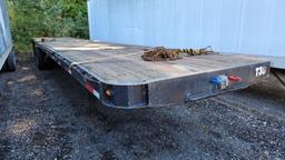 1973 Fruehauf Flat deck sliding trailer, 11r22.5