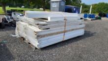 White industrial plastic fencing, approximately