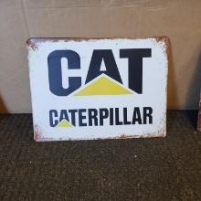 Retro metal cat sign