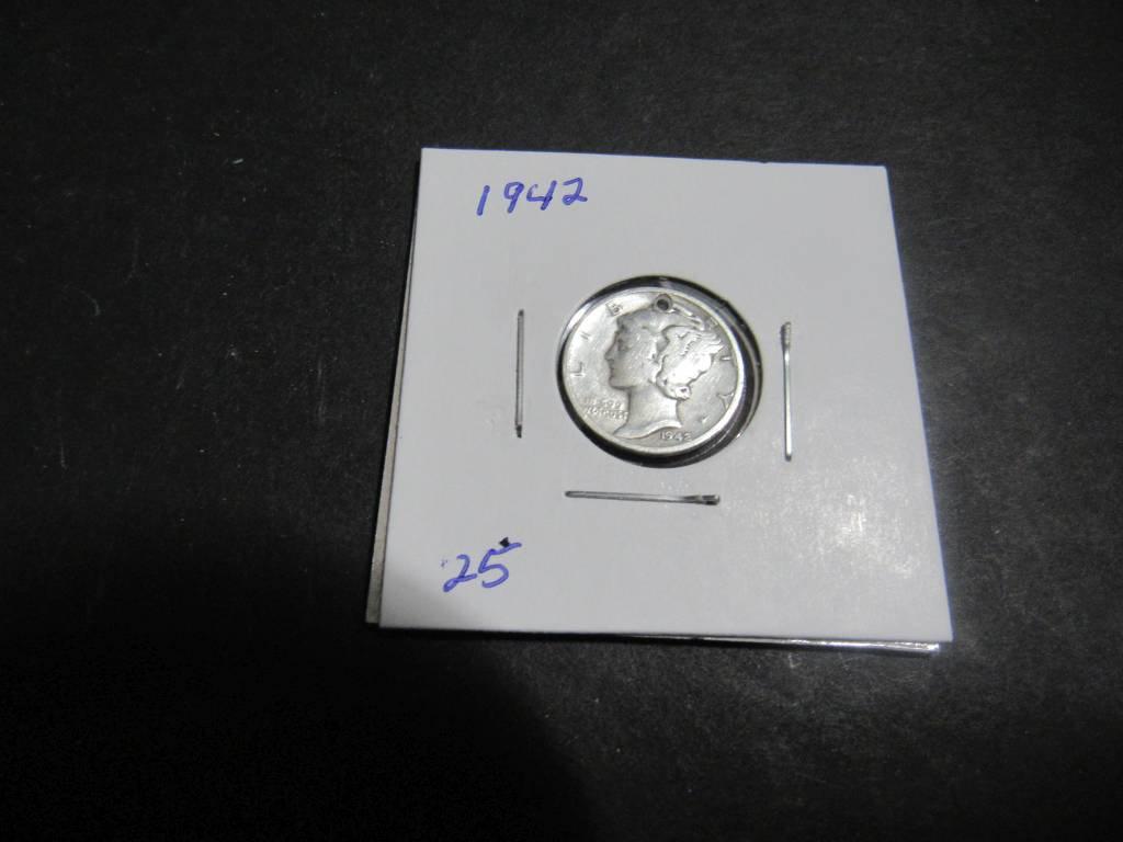 1942 MERCURY DIME