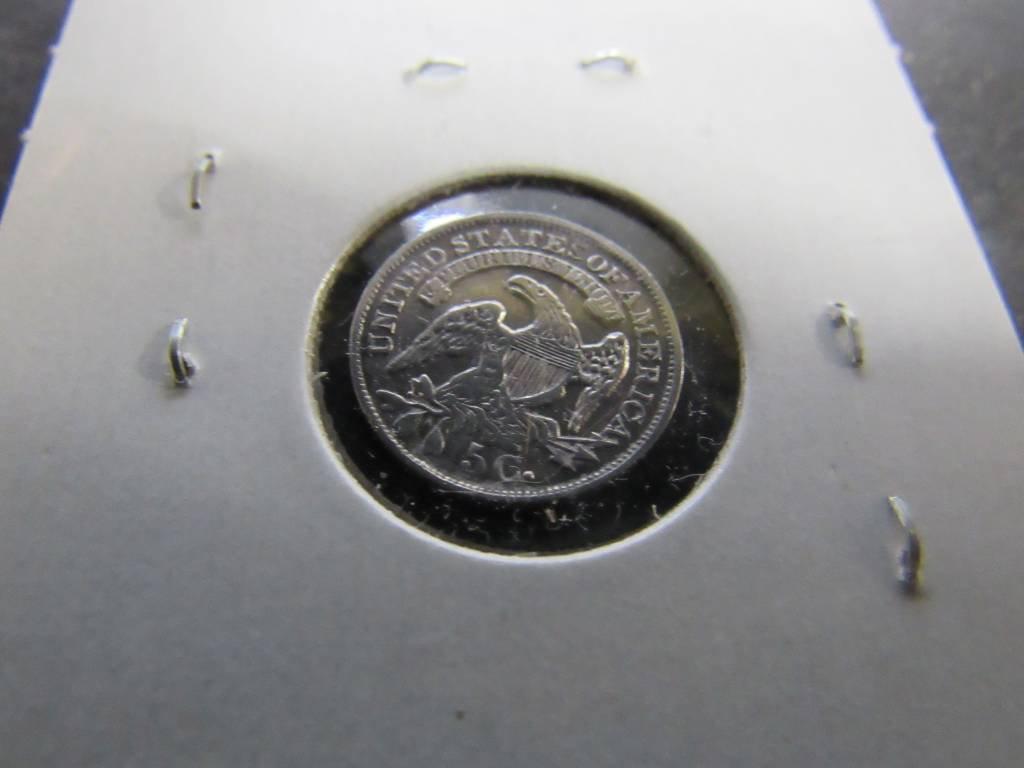 1830 CAPPED BUST HALF DIME GEM BU+++ $825