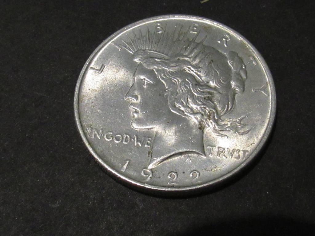 1922 PEACE DOLLAR GEM BU (Est: $75