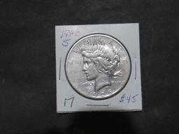 1926 S PEACE DOLLAR Est: $45