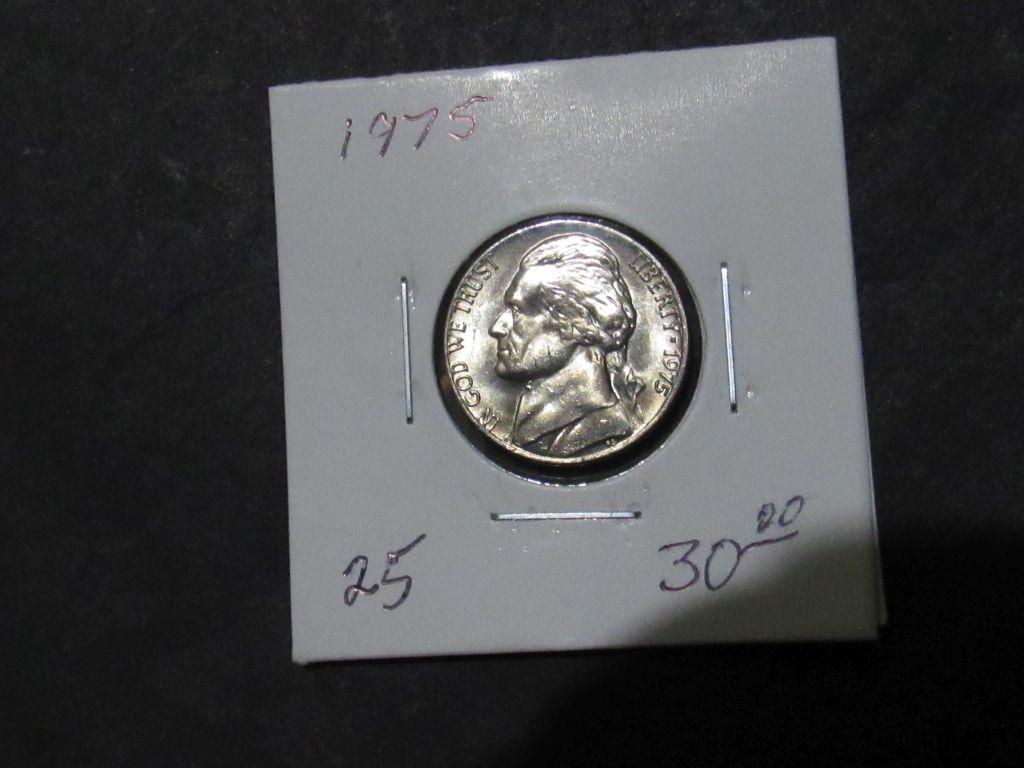 1975 JEFFERSON NICKEL Est: 30