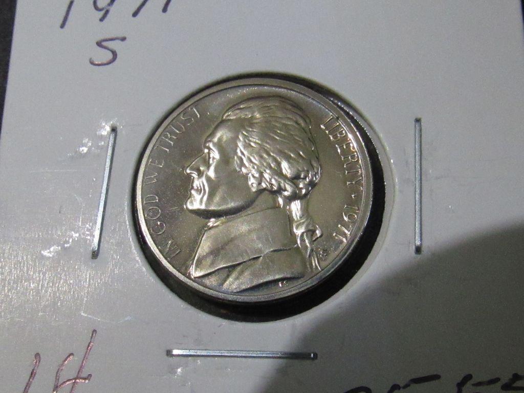 1971 S JEFFERSON NICKEL Est: 25-55