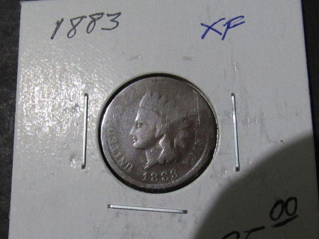1883 INDIAN CENT XF