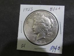 1923 PEACE DOLLAR BU++