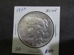 1922 PEACE DOLLAR BU++