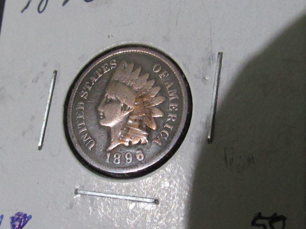 1896 INDIAN HEAD CENT XF