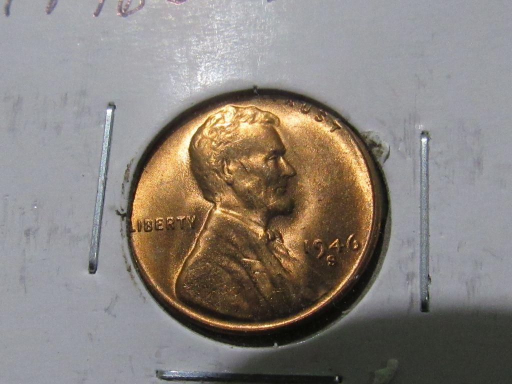 1946 S WHEAT CENT BU Est: 25-50