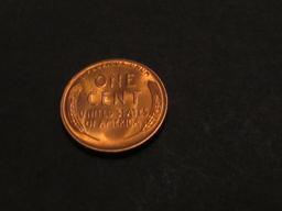 1955 S WHEAT CENT BU++++ Est: 25