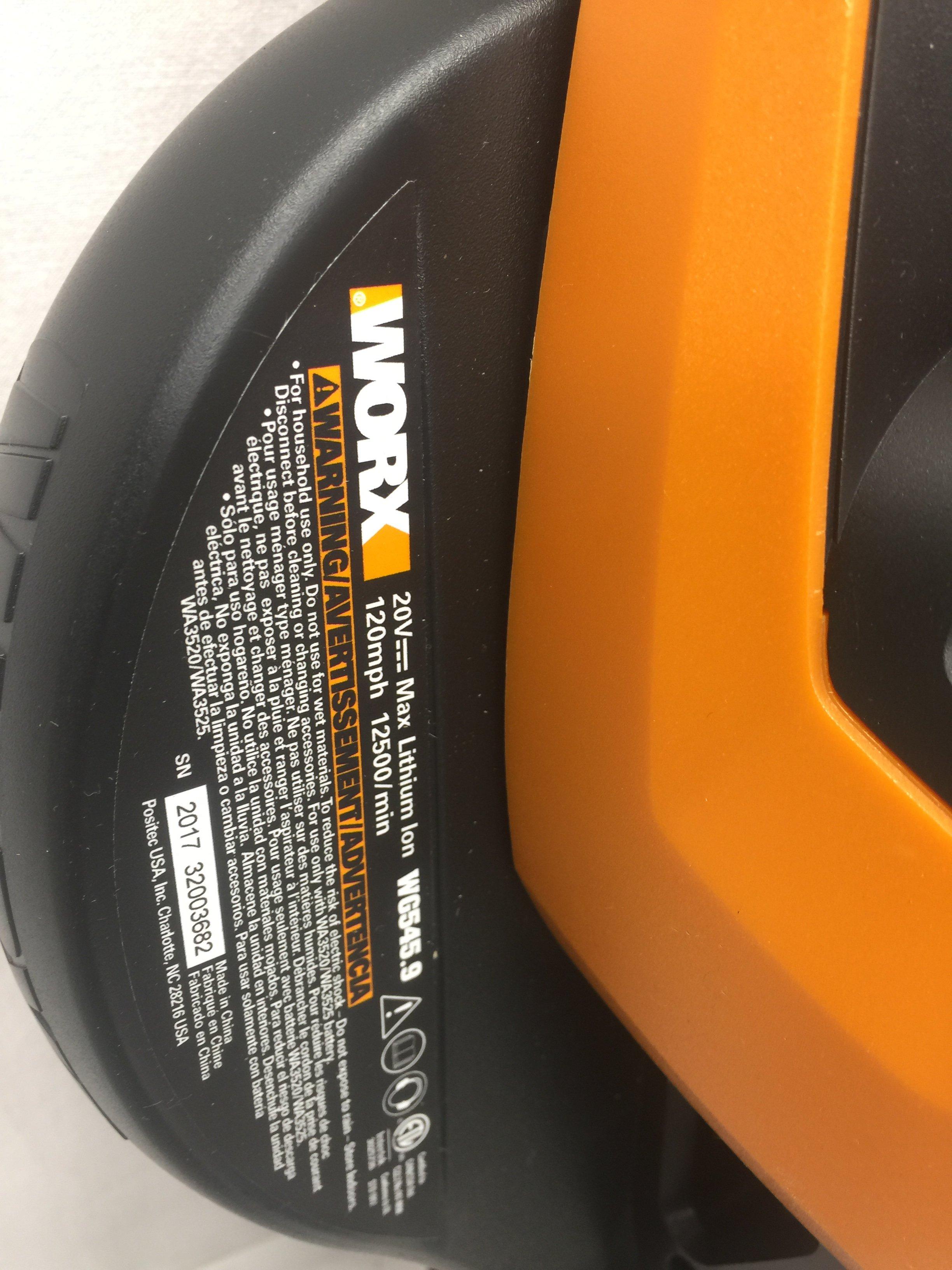 WORX 20 Volt Blower/Sweeper