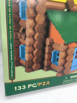 The Original Lincoln Logs 133 Piece River Falls Trading Post