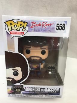 POP Bob Ross Joy of Painting #558 Bob Ross and Racoon Vinyl Figure