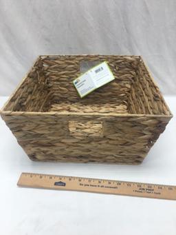 Honey Can Do Low Natural Basket/15" X 15" X 8"