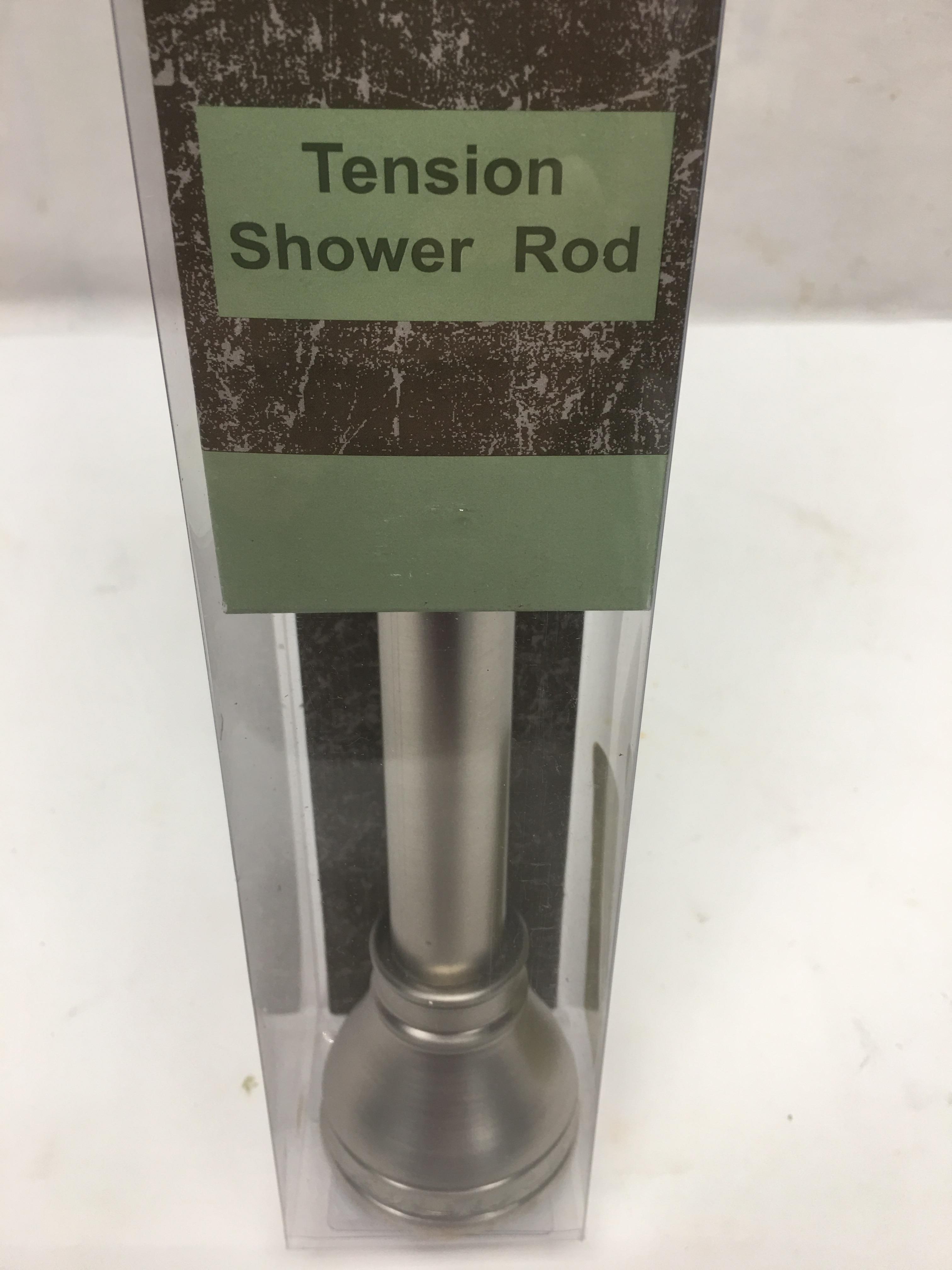 Decorative Tension Shower Rod/42" - 72" (Local Pick Up Only)
