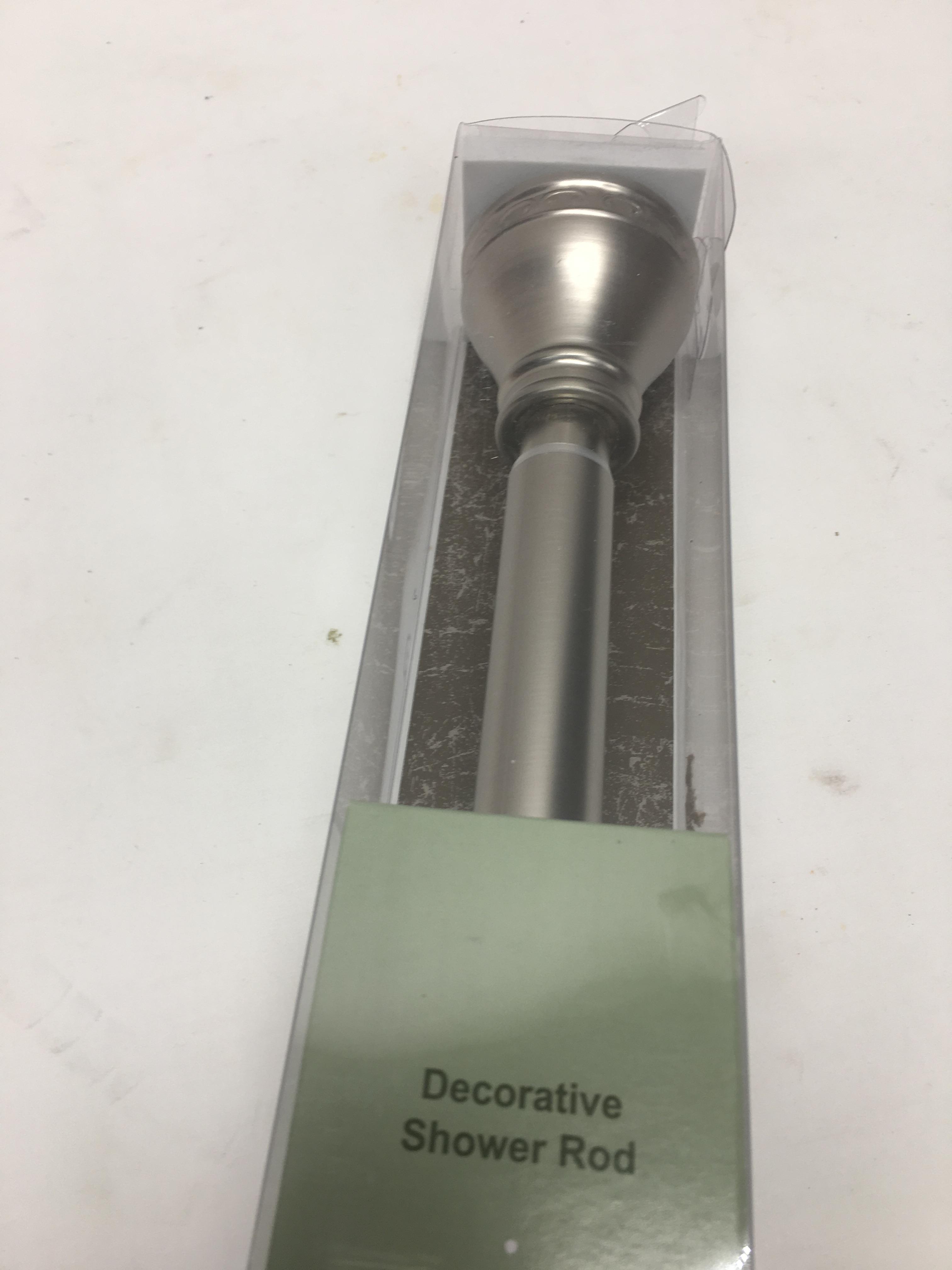 Decorative Tension Shower Rod/42" - 72" (Local Pick Up Only)