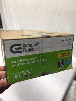Commercial Electric 4 Foot LED Wrap Light Fixture/Direct Wire (Local Pick Up Only)