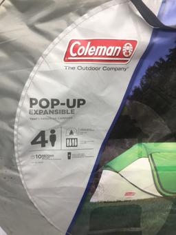 Coleman 4 Person Pop Up Tent/Pitch in 10 Seconds (Local Pick Up Only)