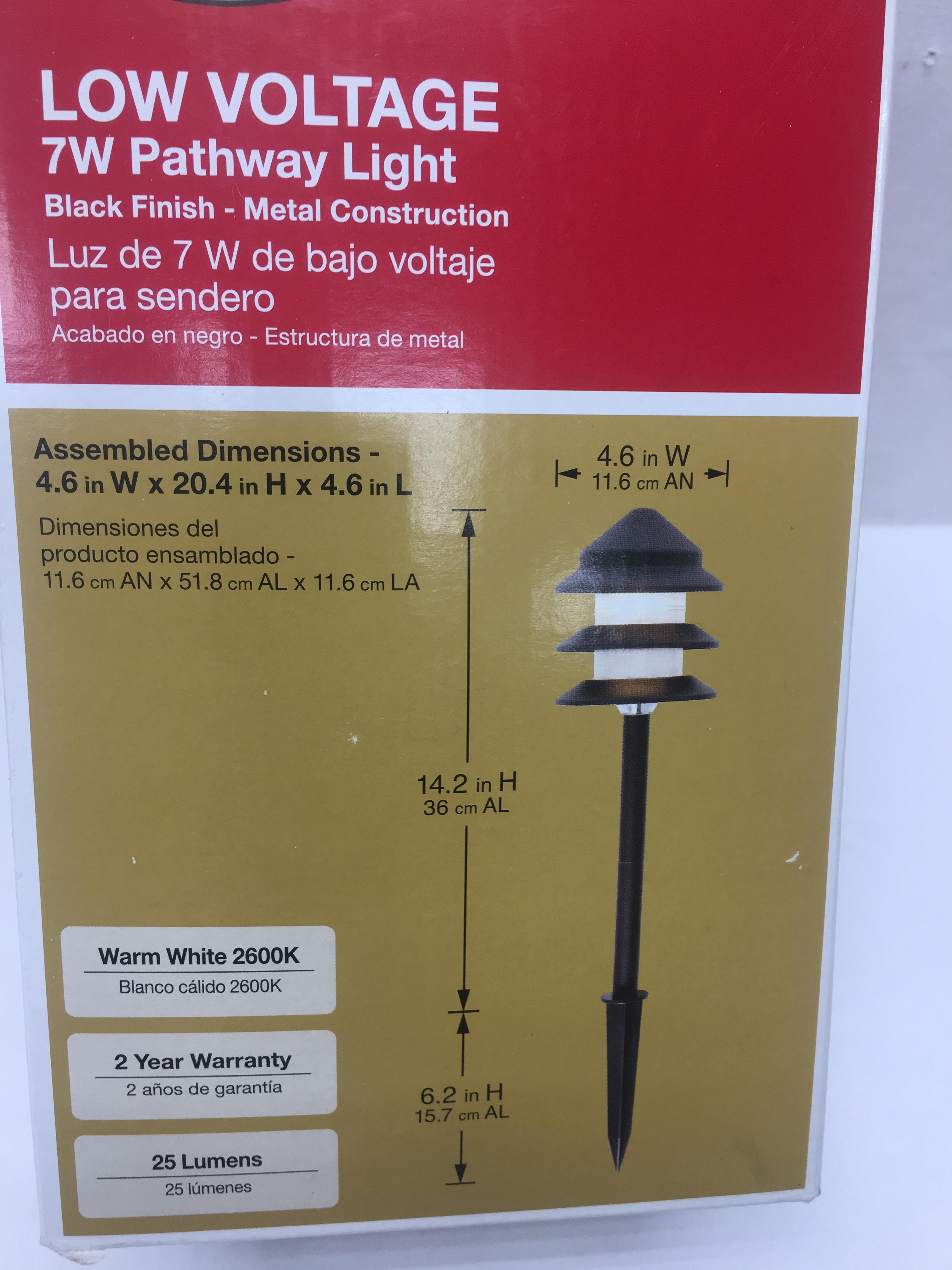 Hampton Bay Low Voltage 7W Pathway Light