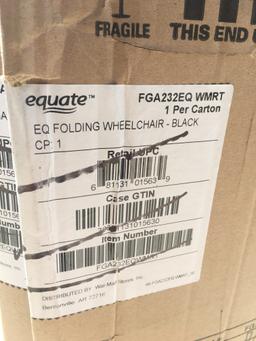 Equate Mobility Folding Wheel Chair (Local Pick Up Only)