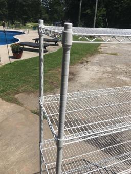 5 Shelf Heavy Duty Wire/Steel Storage Rack (36in X 24in X 56in)