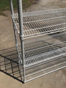 5 Shelf Heavy Duty Wire/Steel Storage Rack (36in X 24in X 56in)