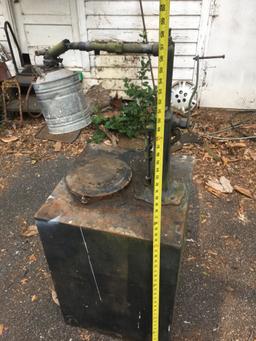 Old Metal Kerosene Pump and Container (Local Pick Up Only)