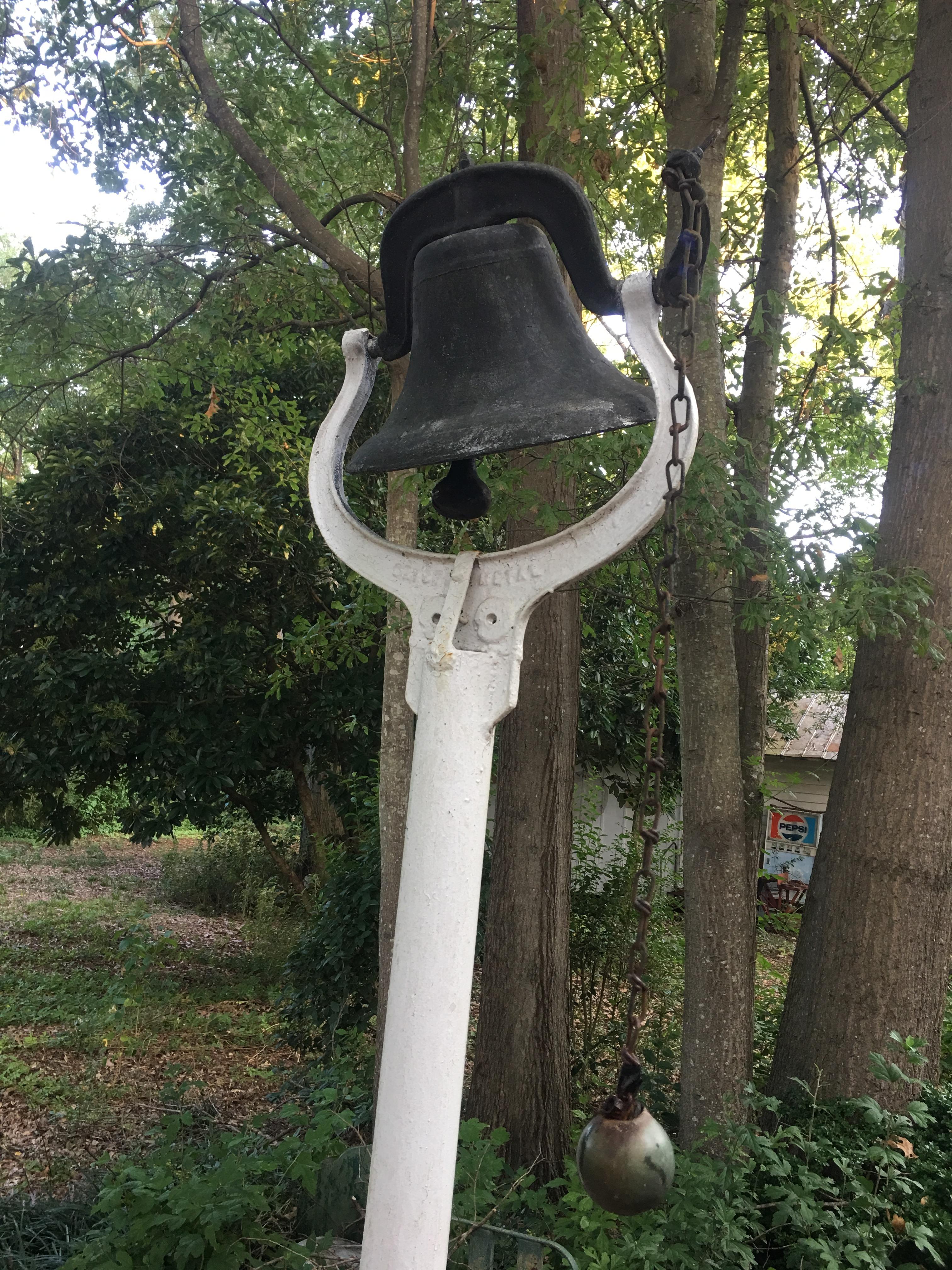 Approx 15in Tall Bell on 8 Foot Pole (Local Pick Up Only)