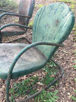 (2) Old Metal Chairs (Local Pick Up Only)