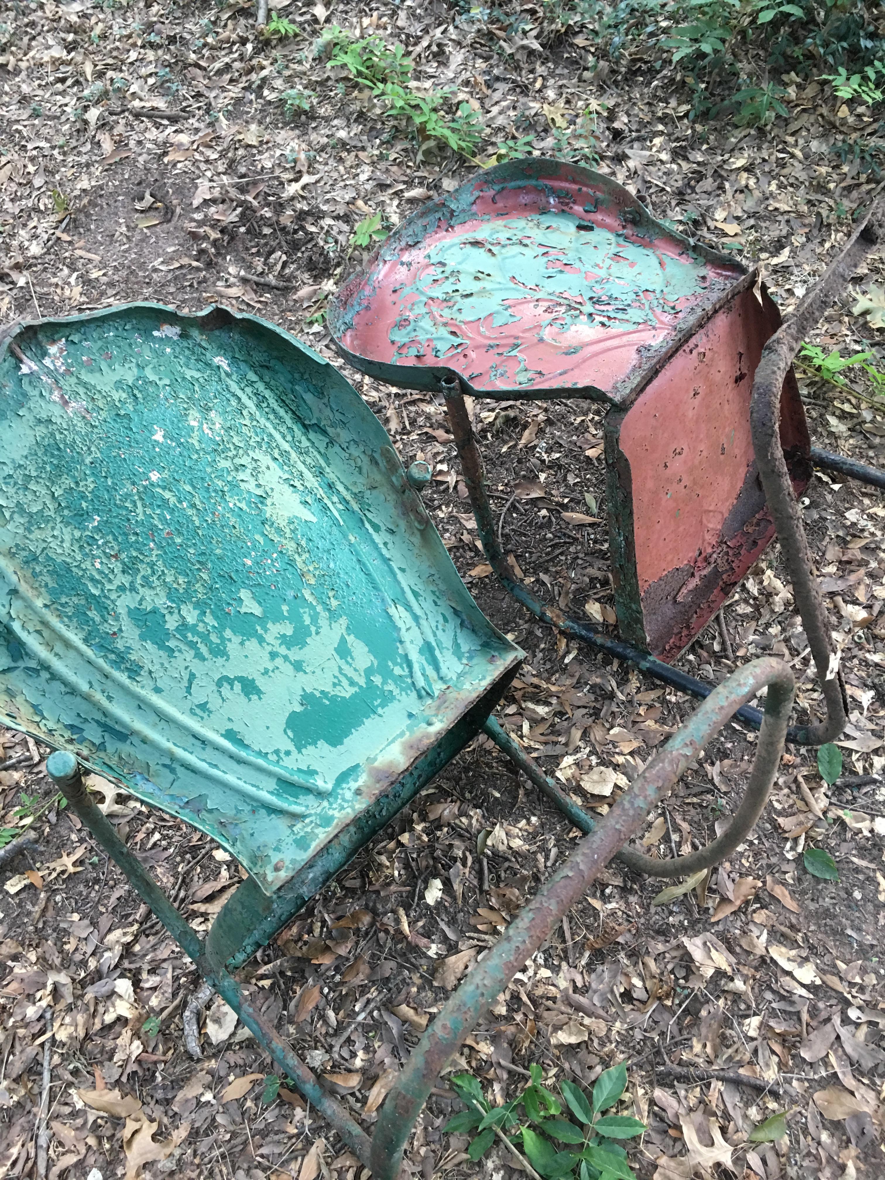 (2) Old Metal Chairs (Local Pick Up Only)