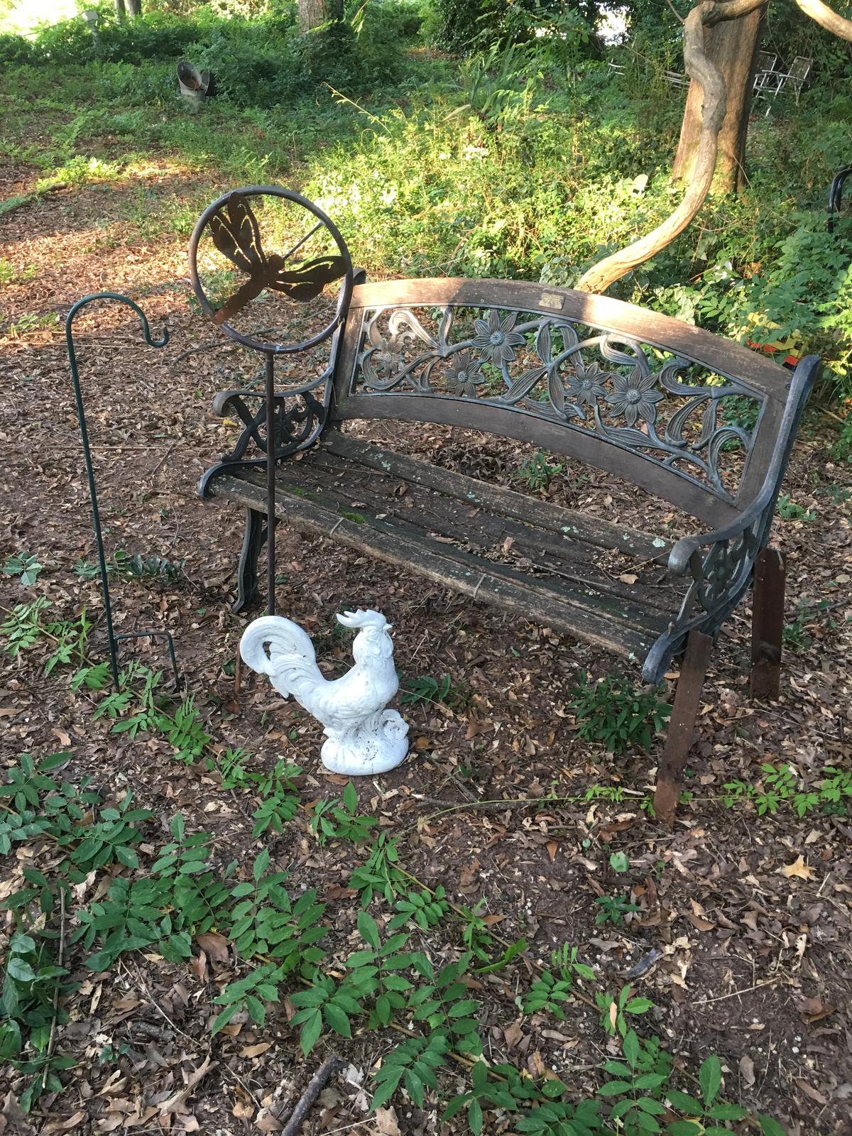 Lot of Old Bench, Sheppard Hook, Dragon Fly, Rooster (Local Pick Up Only)