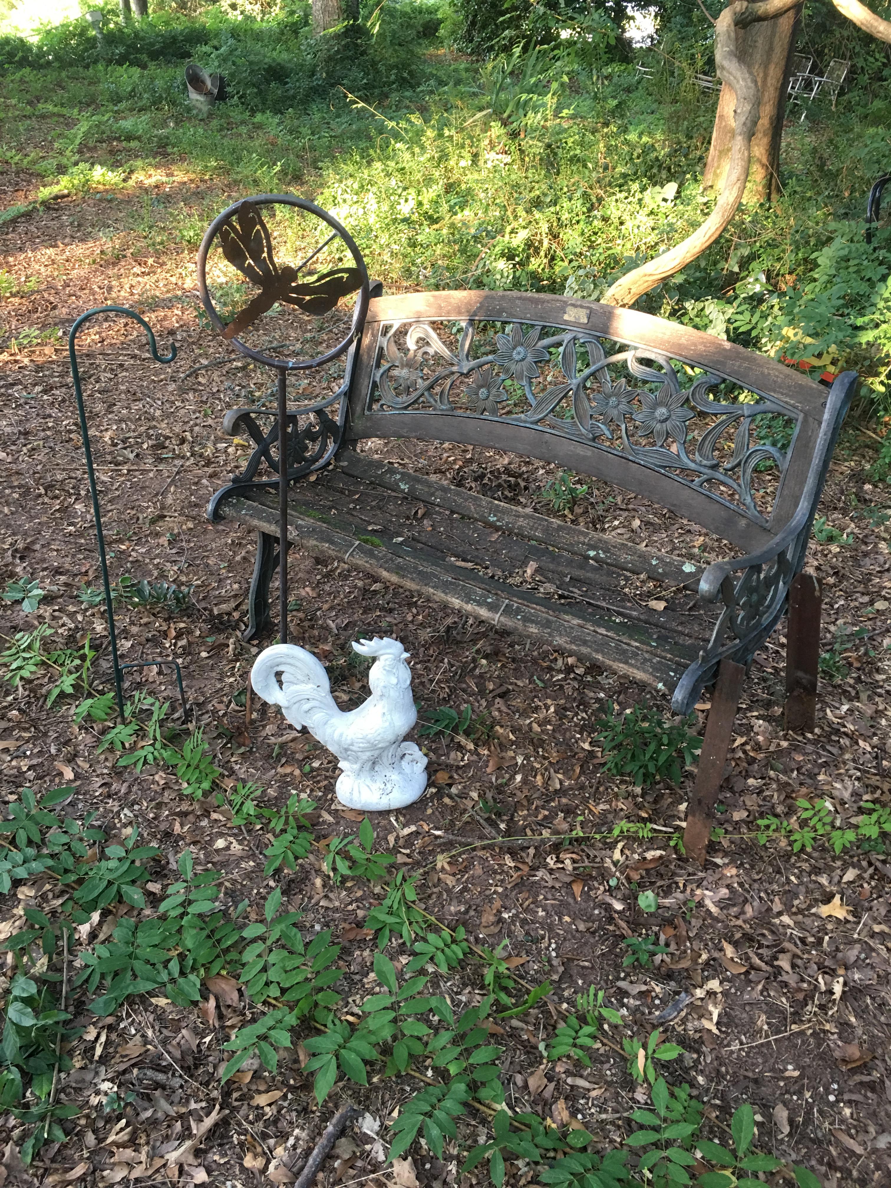Lot of Old Bench, Sheppard Hook, Dragon Fly, Rooster (Local Pick Up Only)
