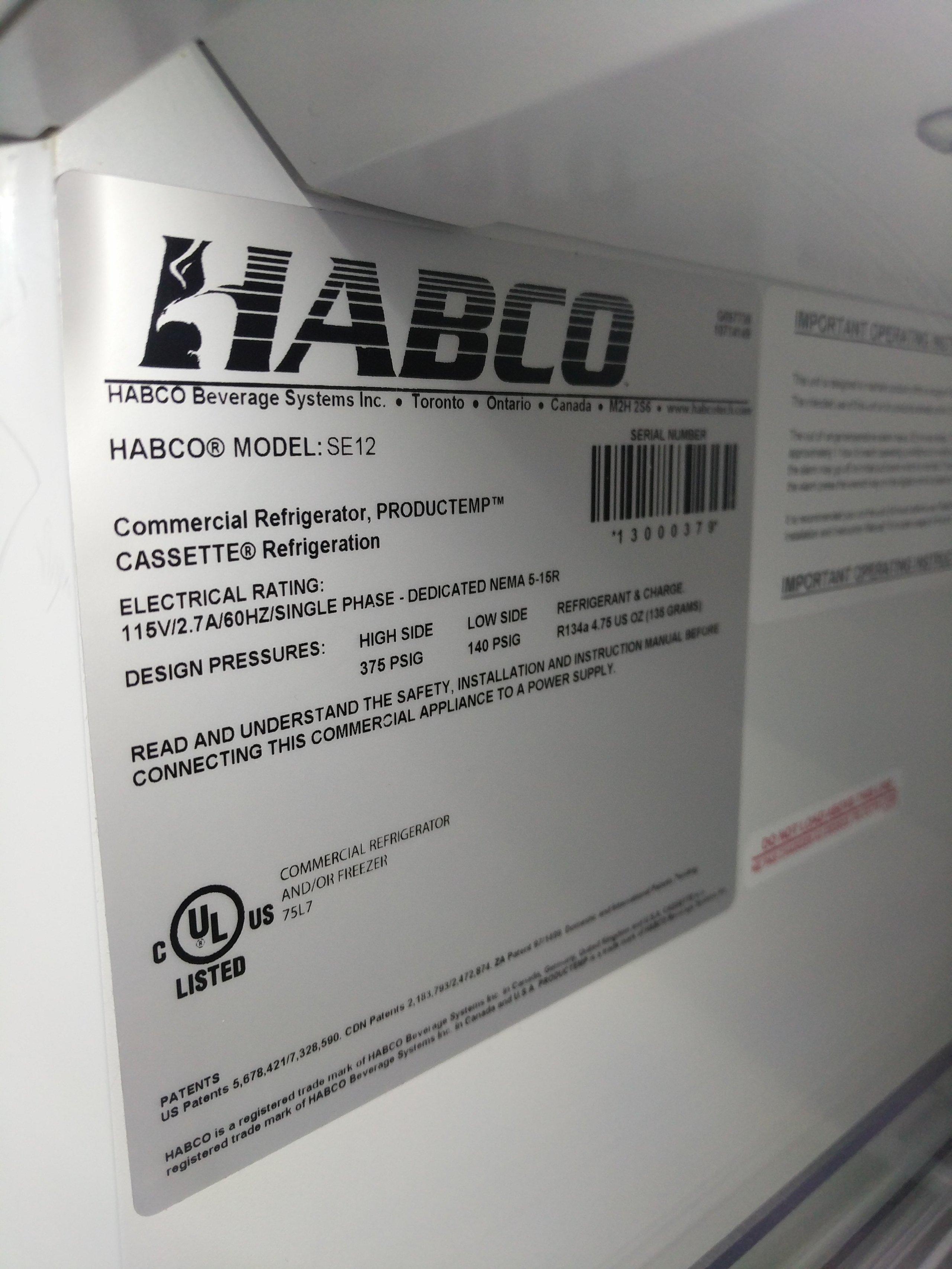 Habco Commercial Glass Door Refrigeration