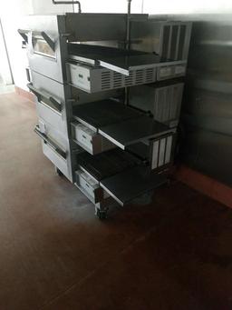 Lincoln Three Tier Pizza Conveyer Oven Model and Serial Number Unknown