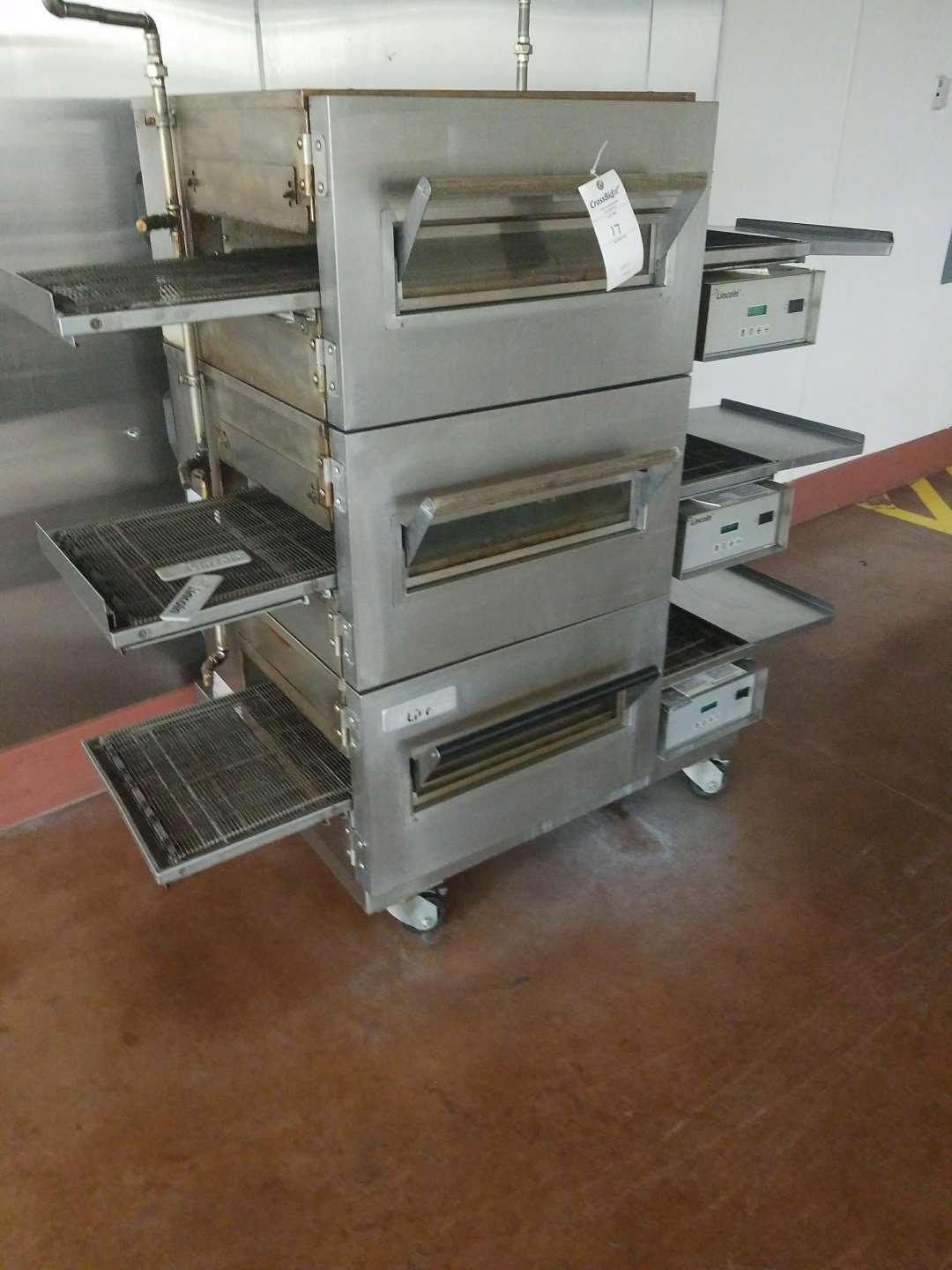 Lincoln Three Tier Pizza Conveyer Oven Model and Serial Number Unknown