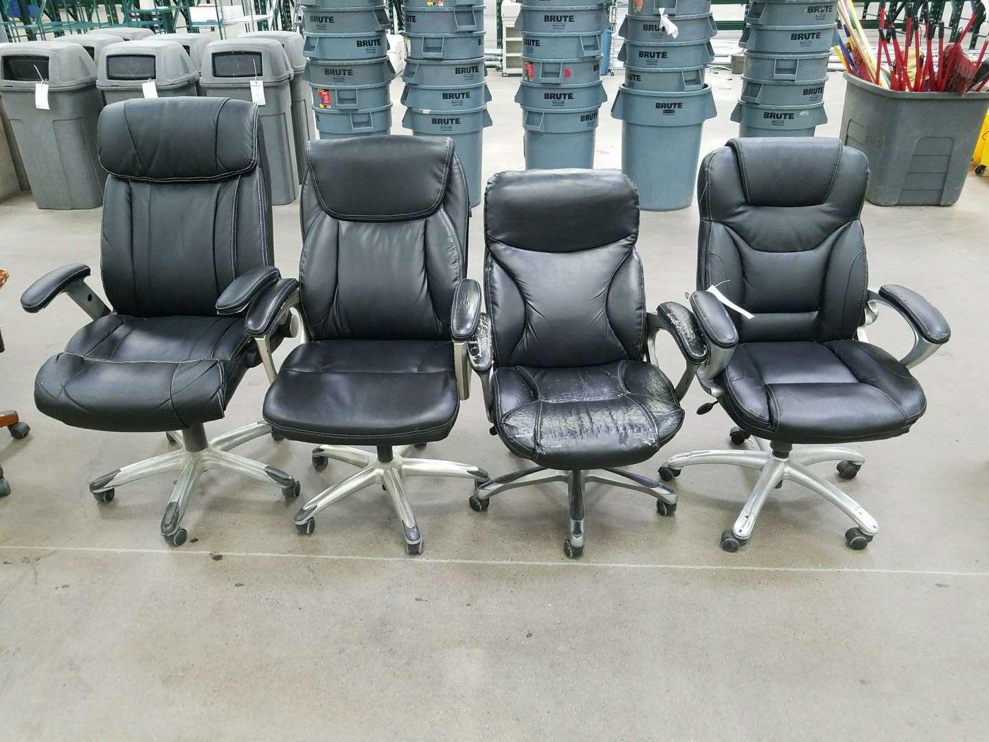 Padded Office Arm Chairs (4)