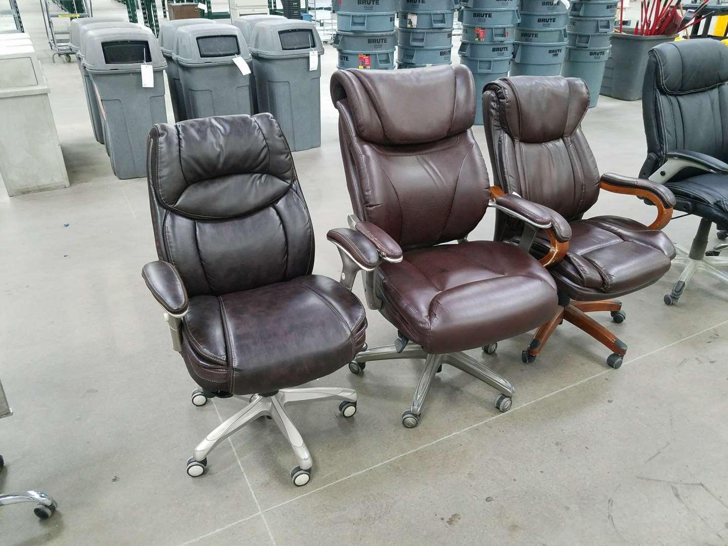 Padded Office Arm Chairs (3)