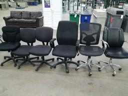 Padded Office Chairs (6)