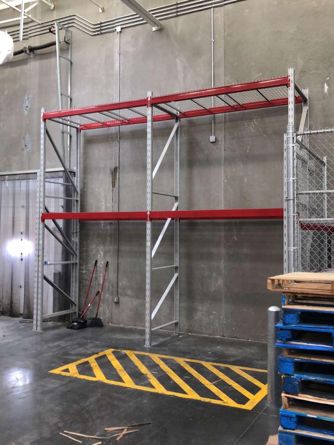 Sections Of Ridg-U-Rack Pallet Racking Including