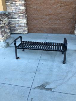 (1) 60" Long Outdoor Steel Bench Seat