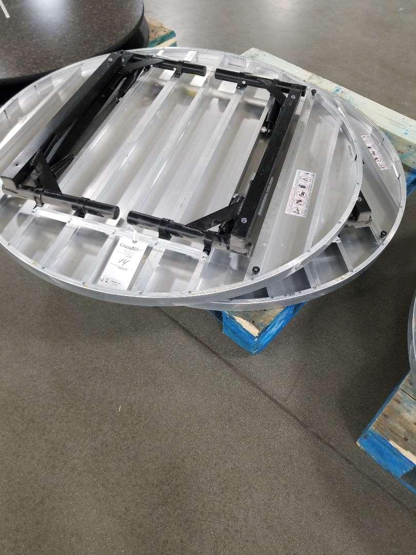 48" Stainless Round Folding Tables