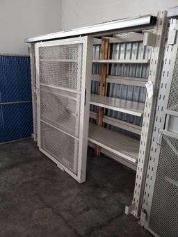 8ft Ridg U Rack Wearhouse Rack With Two Sliding Wire Mesh Doors