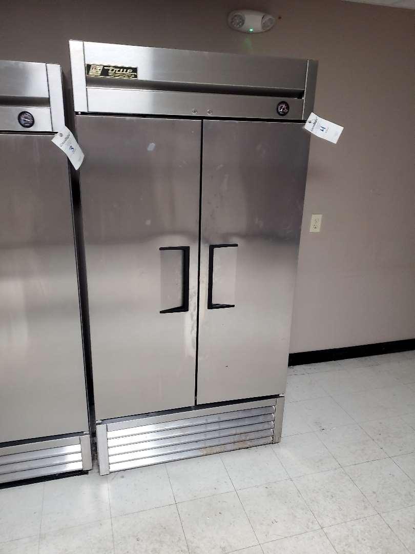 True Model Number: T-35, Two Door Commercial Stainless Steel Refrigerator