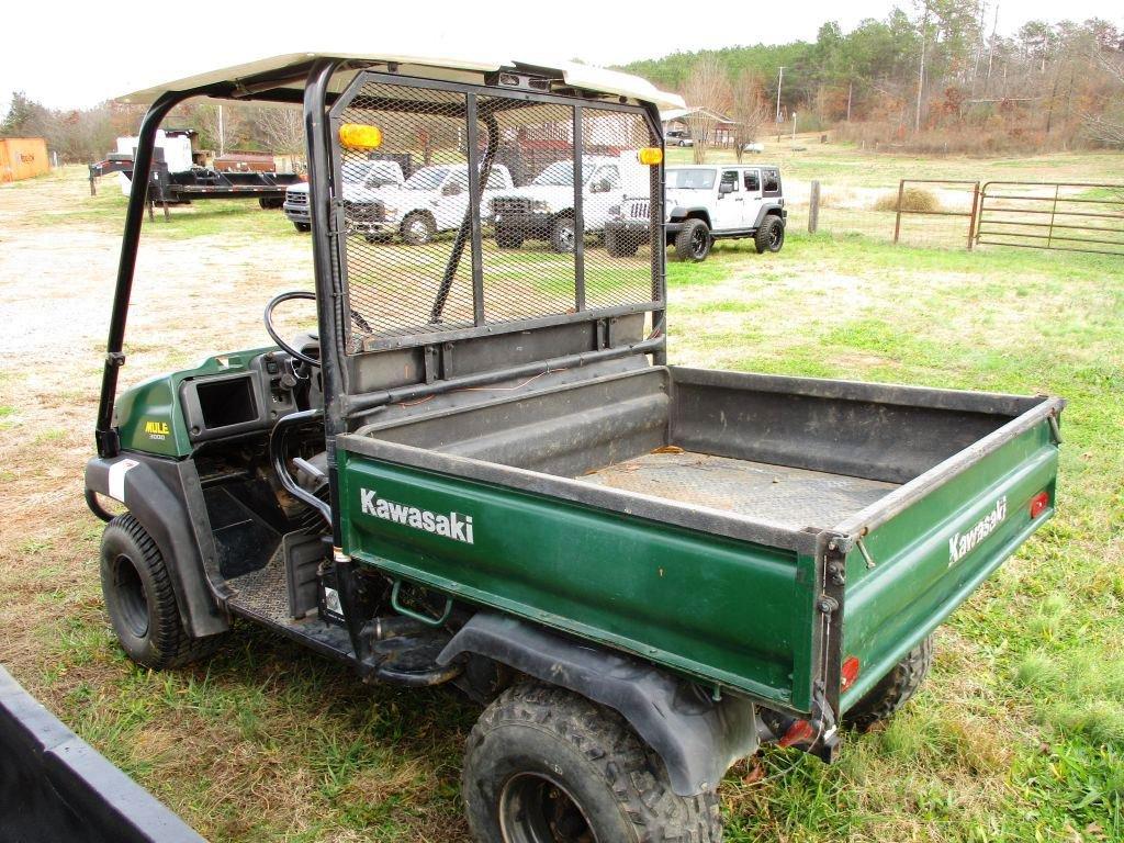 2005 KAWASAKI MULE ATV, S/N JK1AFC6135B510660, ELECTRIC DUMP BED, 1544 MTR HRS