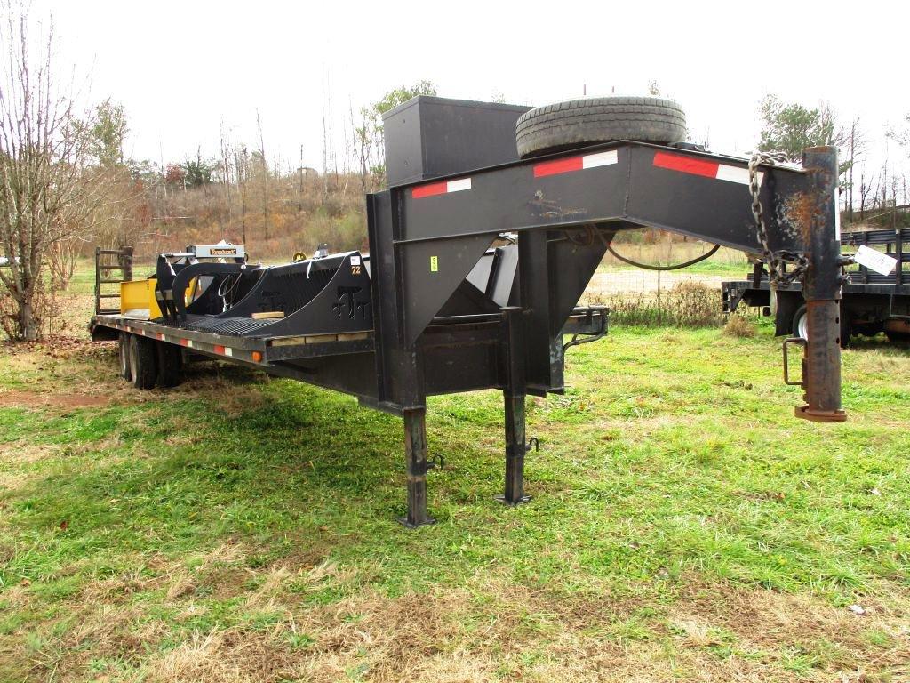 2015 TW UTILITY TRAILER T/A GOOSENECK, VIN 1TTGH840011026114, 32' DECK, 4' DOVE, 5' RAMPS