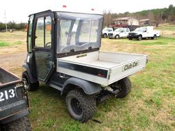 CLUB CAR CARRYALL 295 4WD, S/N RC1051160137, ECAB, MANUAL DUMP BED, 357 MTR HRS