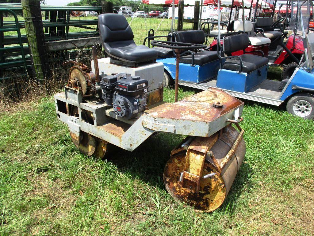 STOW ROLLER COMPACTOR, S/N N/A, 32'' REAR DRUM, 28'' FRONT DRUM, WATER TANK